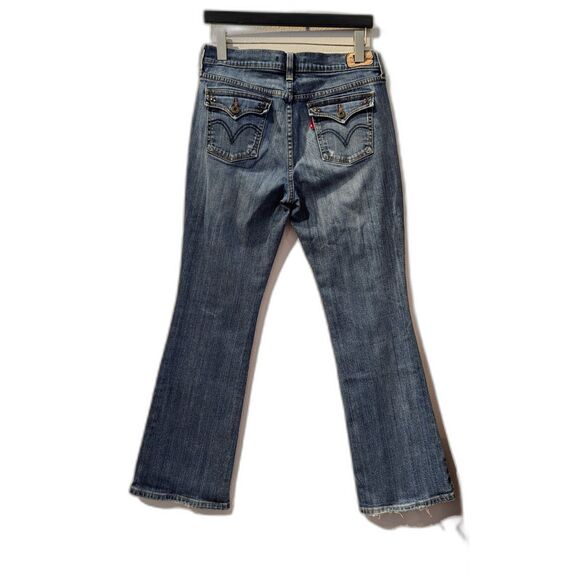 Levi’s Women's 515 Bootcut Flap Pocket Mid Rise Denim Jeans Sz 8 S/C - Picture 2 of 9